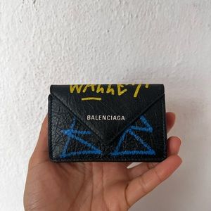 Balenciaga Wallet Arena Lamb Grafiti All Over
